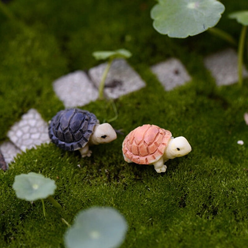 2pcs Miniature Dollhouse Bonsai Fairy Garden Landscape DIY Tortoise Decor$ECO*ca 