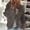 Gray, variant on ZZwxWA Women's Cropped Open Front Hooded Cardigan Button Down Chunky Cable Knitted Sweater Tops Fall Long Sleeve Outwear