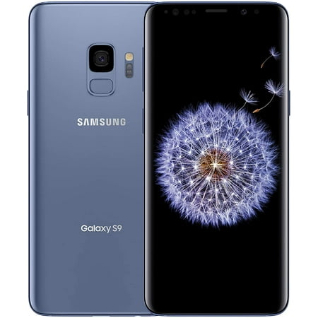 Pre-Owned SAMSUNG Galaxy S9 G960U 64GB, Coral Blue Fully Unlocked (LCD Shadow) (Good)