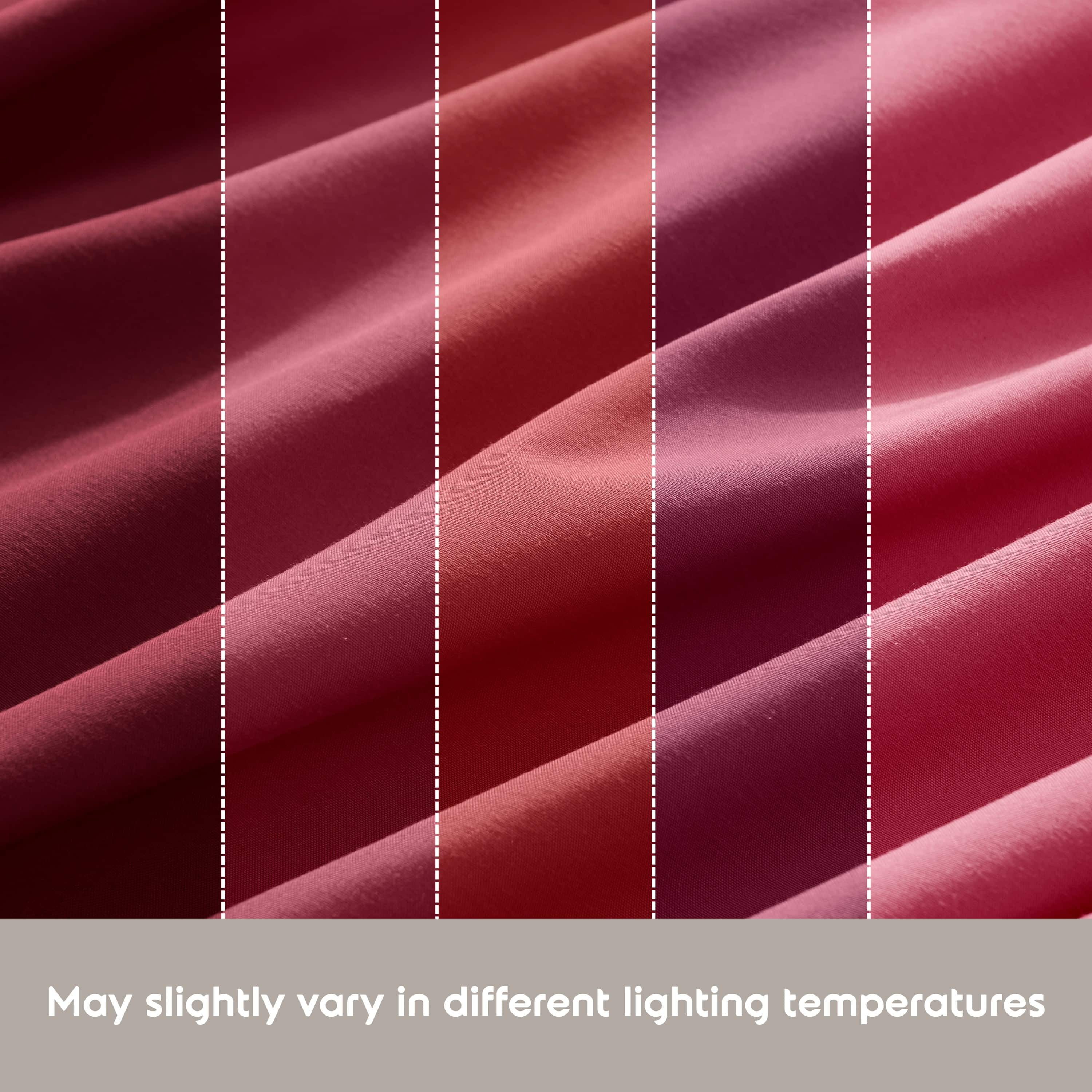 Lammaloe Twin XL Sheets Set, Hotel Style Deep Pocket 3 Piece Bed Sheets, Soft Microfiber Kids Bedding Set, Burgundy Red