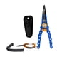 thumbnail image 1 of Alicates de pesca con anilla partida, herramientas multifuncionales para pesca, tijeras de pesca con alambre de PE Azul, 1 of 9
