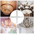 thumbnail image 2 of 2 Sets Light Mount Brackets Ceiling Light Fixtures Metal Lamp Fittings Canopy Light Crossbar Brackets, 2 of 9