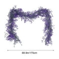 thumbnail image 3 of Artificial Willow Vine Garland 1.75m Plastic Rattan Decor for Wedding Party Indoor Outdoor Home, 3 of 6