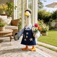 thumbnail image 7 of 23 Inch Porch Goose Outfit Set Fabric Garden Patio Decoration Seasonal Yard Ornament for Outdoor Courtyard Display, 7 of 7