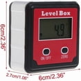 thumbnail image 3 of Boîte d'Angle Inclinométrique Numérique Étanche pour Écran LCD, Boîte Biseautée, Boîte d'Angle avec Aimants Intégrés, 3 of 4