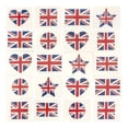 thumbnail image 1 of segolike 60 Pieces Flag Stickers Temporary Tattoos Waterproof Decals for Decorations, 1 of 1