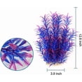 thumbnail image 2 of Large Aquarium Plants Artificial Plastic Fish Tank Plants Decoration Ornament for All Fish (Red), 2 of 4