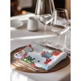 thumbnail image 6 of Grey Snowman Christmas Cloth Napkins Set of 4 Reusable Dinner Napkins, Gifts Xmas Tree Winter Snowflake Cocktail Napkin Washable Table Napkins for Wedding/Holiday Party/Baby Shower 20"x20", 6 of 7