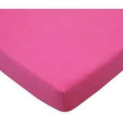 American Baby Co. Cotton Supreme Jersey Knit Fitted Crib Sheet, Fuchsia