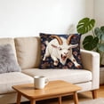 thumbnail image 5 of 1pc Pillow Covers - Screaming Goat Soft Protector, 45*45 cm Square, Hilarious Animal Graphic, Couch Decoration, Living Room Sofa Cushion Covers, Spring Pillow Covers (L), 5 of 5