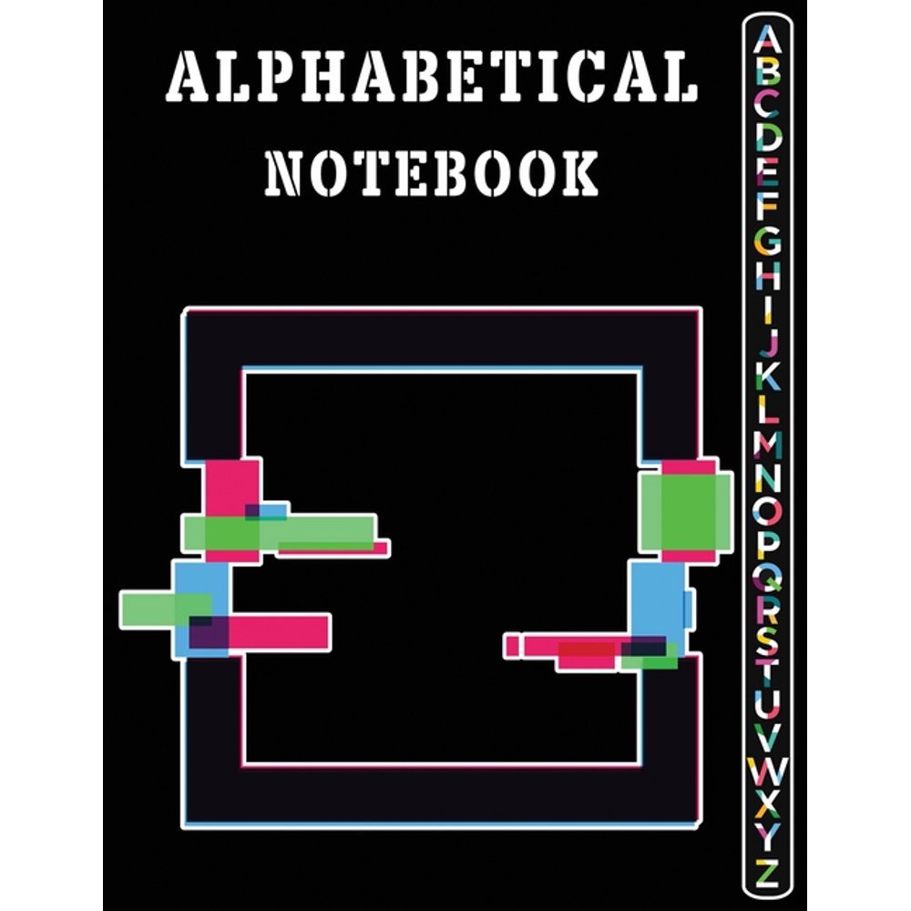 Alphabetical Notebook Large Size Ruled Journal with Printed AZ Tabs