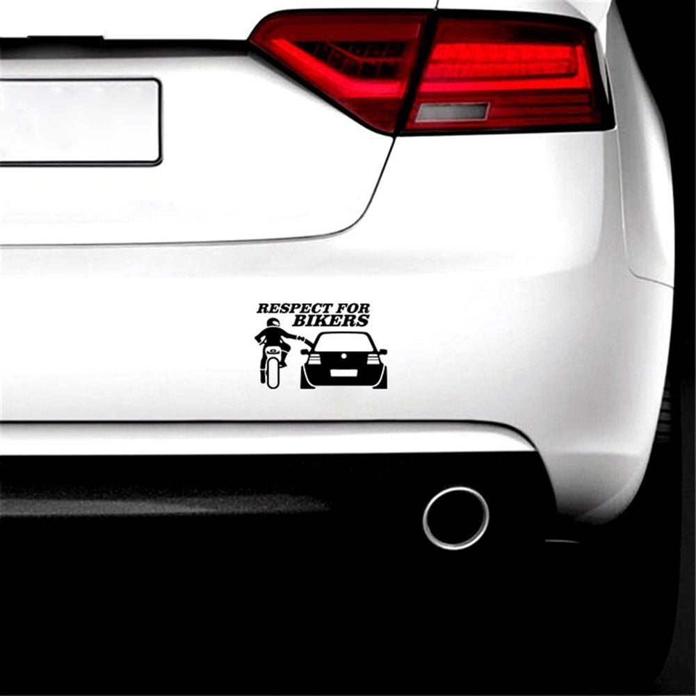 20*13cm New Window Waterproof Funny Car Sticker RESPECT FOR BIKERS Vinyl Decals 20*13cm New Window Waterproof Funny Car Sticker RESPECT FOR BIKERS Vinyl Decals
