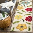 thumbnail image 3 of SAFAVIEH Blossom Maria Floral Flowers Wool Runner Rug, Beige/Multi, 2'3" x 8', 3 of 10
