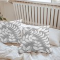 thumbnail image 6 of Throw Pillow Covers 24x24 Inch Set of 2, Gray Leaves Waterproof Outdoor Pillow Covers, Farmhouse Botanical Leaf Branch Vintage Modern Decorative Cushion Pillowcases for Patio Garden Couch Bed, 6 of 9