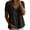 Black, variant on Womens Summer Tops Oversized Babydoll Short Sleeve V Neck T Shirts Casual Loose Pleated Swing Blouse