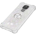 thumbnail image 6 of case for Motorola Moto G Play 2021 Case,Creativity Clear Quicksand Glitter Flowing Liquid Floating Soft TPU Case w/Stand Bling Diamond Sparkle Phone Cover for Motorola Moto G Play 2021  Colorful, 6 of 14