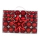 thumbnail image 5 of 101 piezas de adornos de bolas de Navidad, adornos de estrella para la parte superior del árbol, bolas colgantes DIY para Rojo, 5 of 7