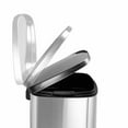 thumbnail image 4 of Nine Stars Automatic Kitchen Trash Can, 13 Gallon Stainless Steel, Motion Sensor Hands-Free Soft-Close Lid Garbage Bin, Silver, 4 of 8