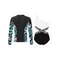 thumbnail image 2 of TTAO Girls 2 Piece Swimsuit One Piece Bathing Suit with Long Sleeve Rash Guard Swimshirts Set Zipper Black 10, 2 of 5