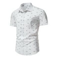 thumbnail image 2 of IROINNID Men's Fashion Summer Print Casual Business Short Sleeve Shirt, 2 of 9