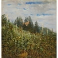 thumbnail image 2 of Carl Gustav Carus 15x16 Black Ornate Wood Framed Double Matted Museum Art Print Titled - Early Summer Vineyard in Pillnitz (Between 1830 and 1840), 2 of 5