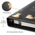 thumbnail image 3 of FORMRS 3 Ring Photo Album 4"x6" Self Adhesive Large Capacity PU Leather Cover, Pixel Cat, 3 of 8