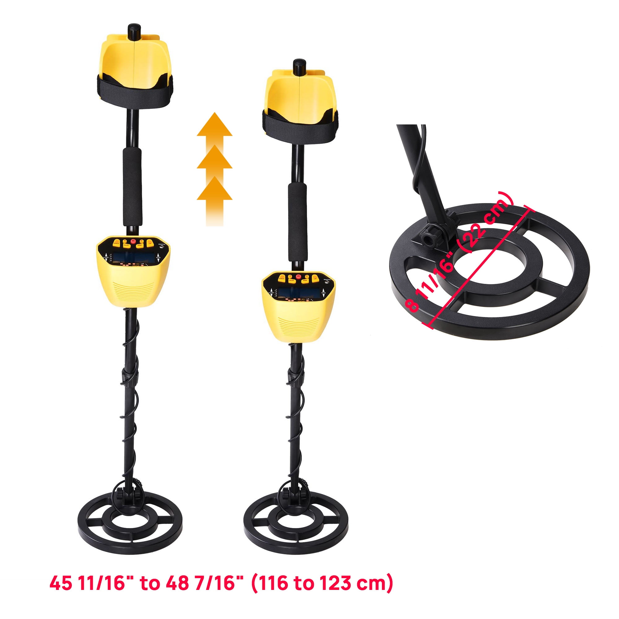 Metal Detector Treasure Search Digger Finder Hunter LCD Display Deep Sensitive Waterpoof Coil Gold Jewelry Outdoor