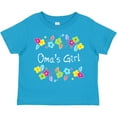 thumbnail image 3 of Inktastic Omas Girl- Bright Flowers Girls Toddler T-Shirt, 3 of 5