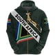 thumbnail image 4 of Sudadera con capucha con estampado 3D de la bandera de Sudáfrica para hombre, chaqueta informal de manga larga con cremallera, sudadera deportiva para hombres y mujeres, jerséis con capucha, 4 of 5