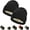 Black&black, variant on 2 PCS Unisex Beanie Hats for Men Women Winter Knit Beanies Soft Slouchy Warm Cuffed Beanie Hat