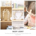 thumbnail image 2 of 2Pcs DIY Jointed Puppet Adornment Wooden Jointed Puppet Statue Ornaments, 2 of 8