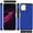 Blue, variant on For T-Mobile Revvl 6 5G Ultra Slim Shock Absorption 2in1 Tuff Hybrid Dual Layer Hard PC TPU Rubber Frame Armor Defender Cover ,Xpm Phone Case [ Black ]
