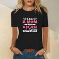 thumbnail image 2 of Pompotops Hauts de Mode pour Femmes T-Shirts Imprimés Amusants Décontractés Blouse Chemise Imprimée, 2 of 5