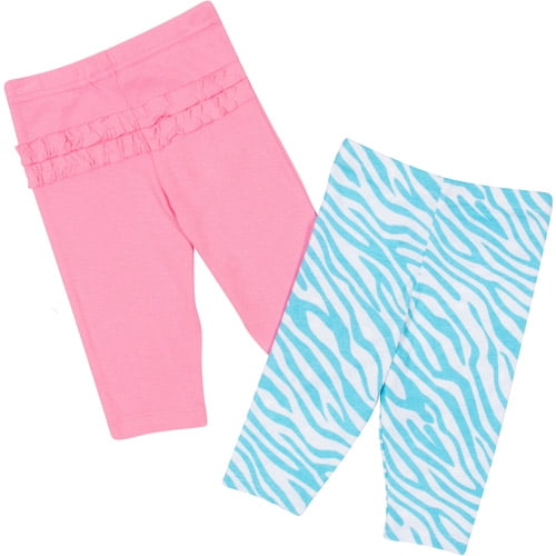 GERBER Baby Girls 2-Pack Pant