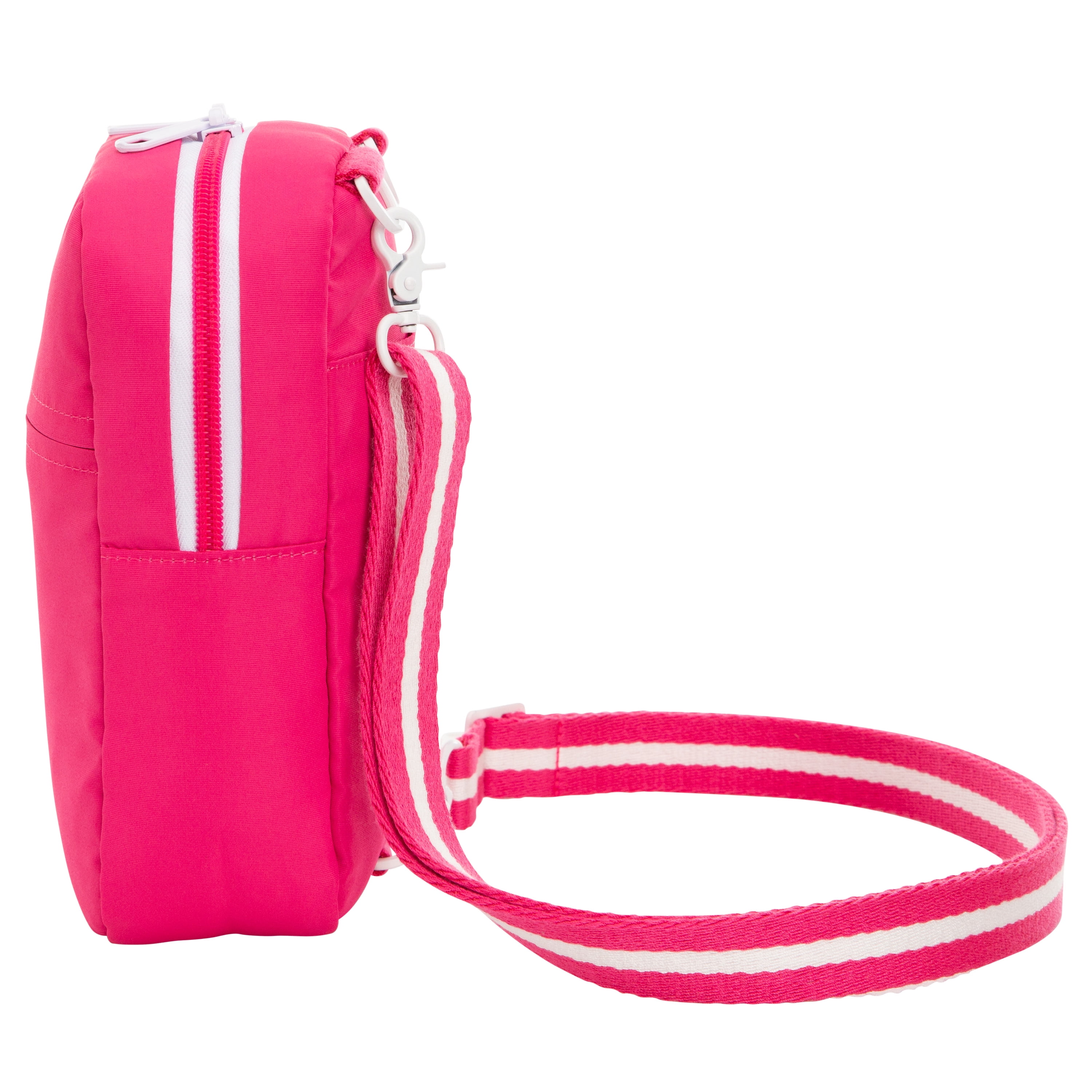 Ozark Trail Unisex Teen Lightweight Polyester Shoulder Bag, Kit Crossbody Fuchsia Solid Print
