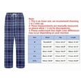 thumbnail image 3 of Mens Pajama Pants Flannel Men's Pajama Pants Comfy Lightweight Plaid Drawstring Pajama Lounge Sleep Pants with Pockets, 3 of 5