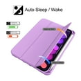 thumbnail image 6 of Soke iPad Mini 6 Case 2021 6th Generation with Pencil Holder-Shockproof Soft TPU Back Cover for iPad Mini 6th Gen 8.3 inch (Violet), 6 of 6