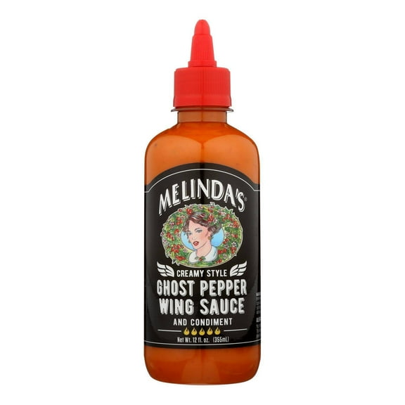 Beautops Melinda's - Wing Sauce Creamy Ghost Peppr - Case of 6 - 12 OZ - 2382919