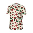 thumbnail image 6 of Wukai Rose Flowers Print Men's Short-Sleeved Mesh T-Shirt,Quick-Dry Short Sleeve Workout T-Shirt-XX-Large, 6 of 8