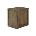 thumbnail image 3 of Emmy 24 Inch 2 Drawer File Cabinet with Biometric Lock Natural Brown Wood, 3 of 4