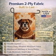 thumbnail image 5 of 15.5 x 11.25 in. Unisex Boxer Fall Garden Flag, 5 of 8