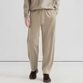 thumbnail image 1 of Ceisia Men's Linen Casual Trousers Summer High-Waisted Straight-Leg Business Pants with Drawstring Waist Khaki S Gifts, 1 of 9