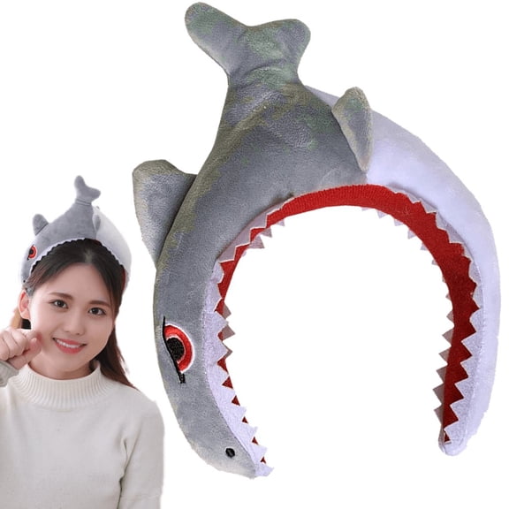 vlrwzc Animal Hat Headband Cartoon Headwear Shark Headband Interactive Animal