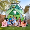 thumbnail image 4 of gobaplay SummitPro Climbing Dome, Outdoor Kids Climber with Tent, 600 lb Capacity, Green, 4 of 8