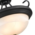 thumbnail image 4 of Millennium Lighting  Metal 2 Light Semi-Flush Ceiling Mount in Multiple Finishes Satin Nickel Satin Nickel, 4 of 4