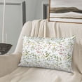 thumbnail image 5 of Sikiie Aerial Flora Print Plush Pillow Cover, Wrinkle-proof and Stain-resistant Pillow Protector without Pillow Core, Home Decoration-16"x24", 5 of 6
