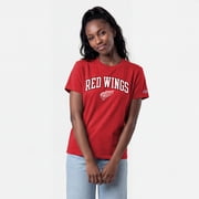 Women's Champion Red Detroit Red Wings Arch Mascot Logo T-Shirt