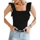 thumbnail image 1 of Xishao Women's Round Neck Short Sleeve T Shirts Basic Bodysuits Xishao ropa, 1 of 2