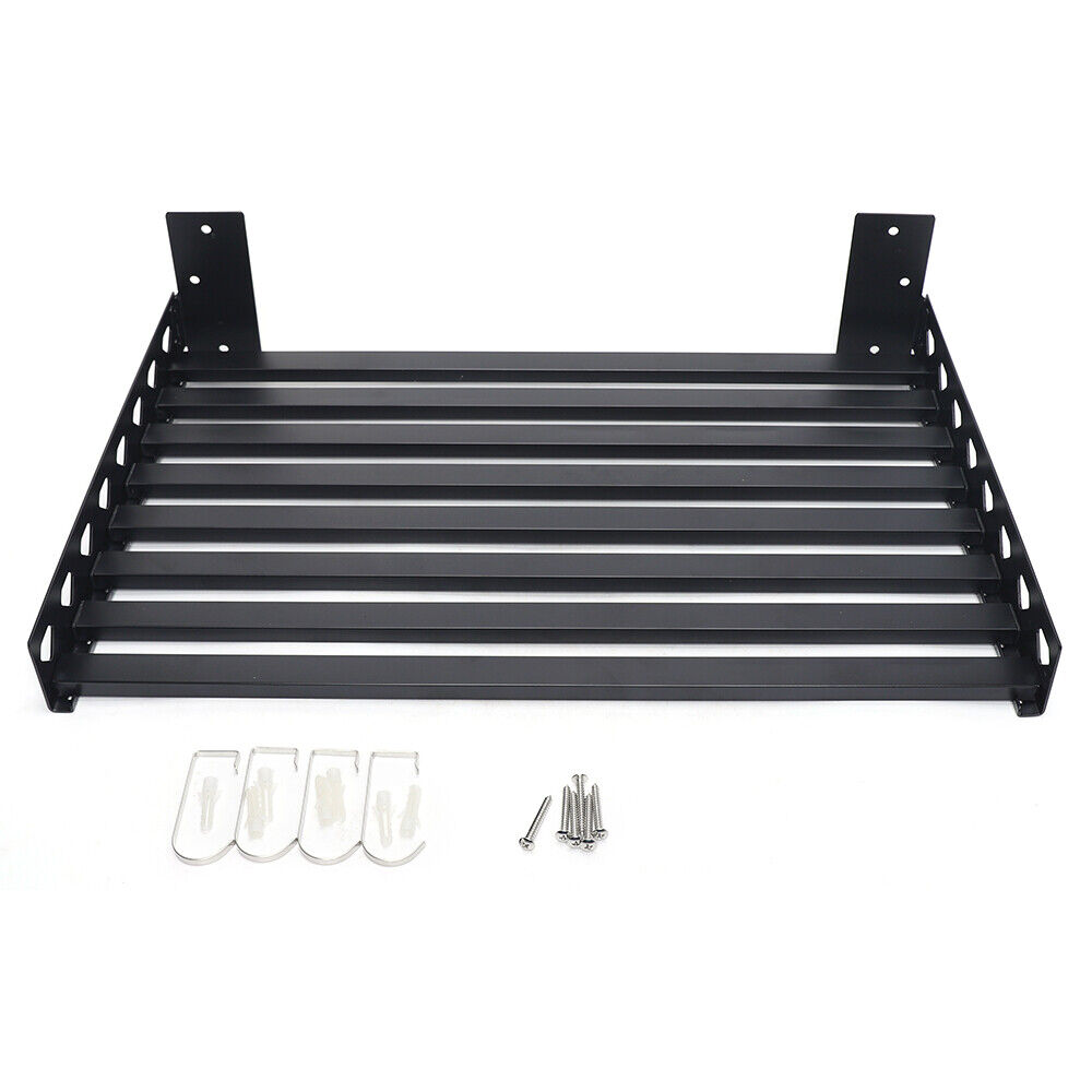 Wall Mount Rack Heavy Duty Microwave Oven Bracket Kitchen Storage Shelf