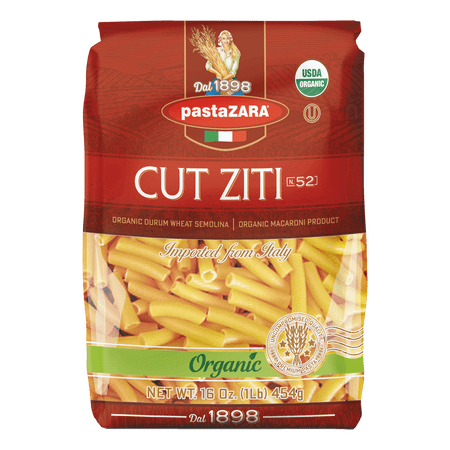 Organic Cut Ziti Pasta from Italy by Zara no. 52 - 1 lb
